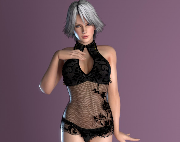 Обои картинки фото 3д графика, люди , people, девушка, фон, взгляд