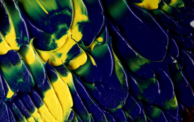 Обои картинки фото разное, текстуры, текстура, разводы, краски, цвета, синий, желтый, зеленый