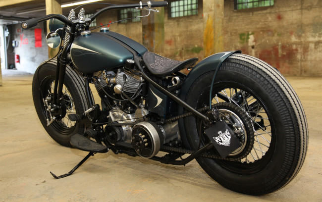 Обои картинки фото мотоциклы, customs, bobber