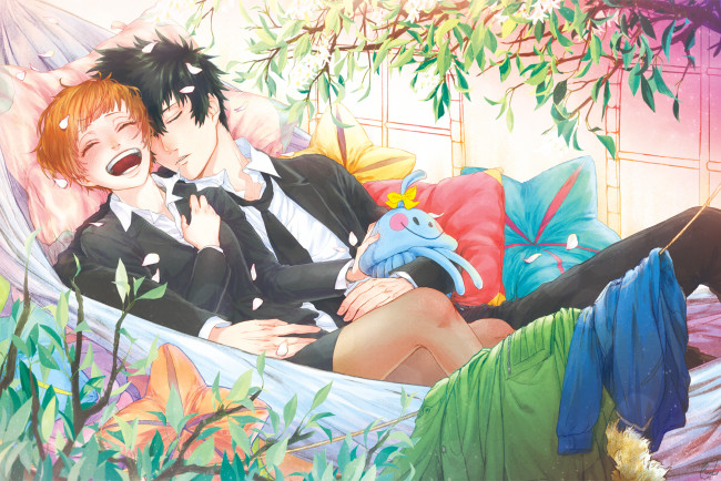 Обои картинки фото аниме, psycho-pass, пара, романтика