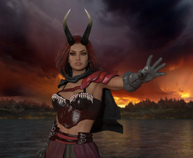 Картинка 3д+графика существа+ creatures кастаника взгляд фон