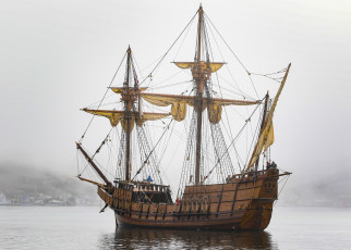 Картинка san+salvador корабли парусники паруса мачты