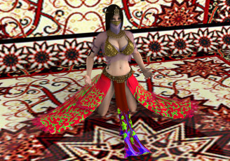 Картинка 3д+графика люди+ people девушка взгляд фон