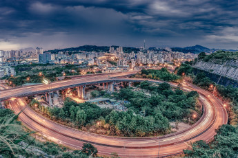 Картинка города -+панорамы хайвей