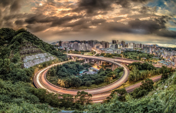 Картинка города -+панорамы хайвей