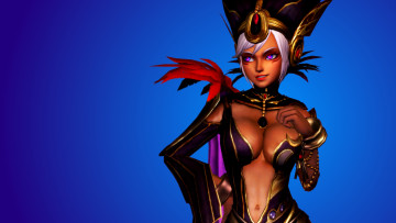 Картинка 3д+графика фантазия+ fantasy девушка взгляд фон