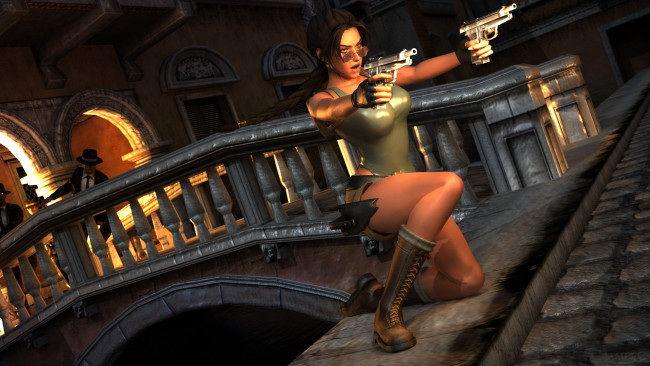 Обои картинки фото 3д графика, амазонки , amazon, девушка, фон, очки, пистолет