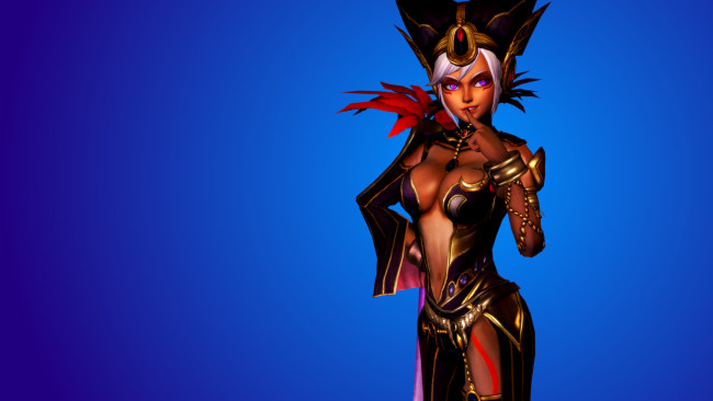 Обои картинки фото 3д графика, фантазия , fantasy, девушка, взгляд, фон