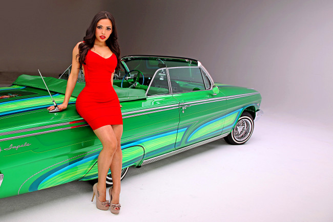 Обои картинки фото автомобили, -авто с девушками, chevrolet