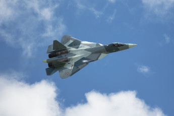 Картинка t-50+pak-fa авиация боевые+самолёты истребитель