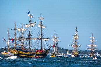 Картинка корабли парусники паруса мачты