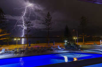 Картинка природа молния +гроза простор