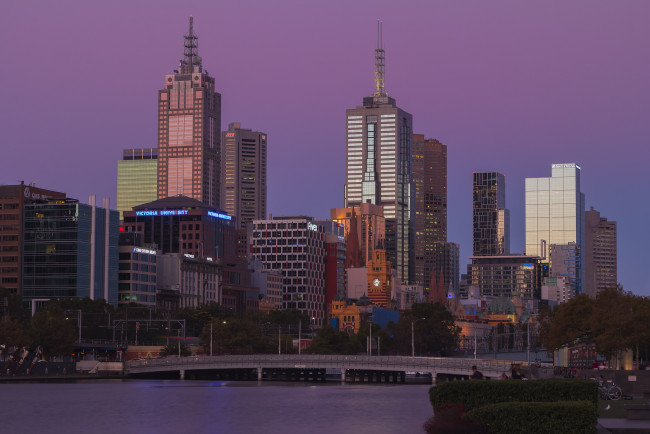 Обои картинки фото melbourne, города, мельбурн , австралия, небоскребы, панорама