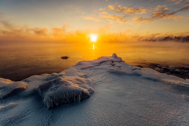 Обои картинки фото природа, восходы, закаты, простор