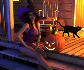 Картинка 3д+графика праздники+ holidays фон взгляд девушка