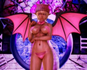 Картинка 3д+графика существа+ creatures взгляд фон эльфийка