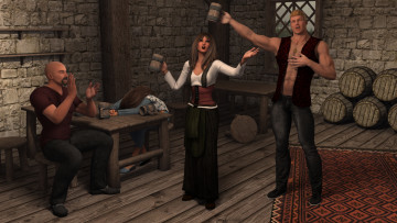 Картинка 3д+графика люди+ people взгляд девушка фон