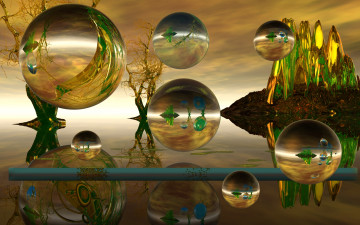 Картинка 3д+графика шары+ balls фон шары