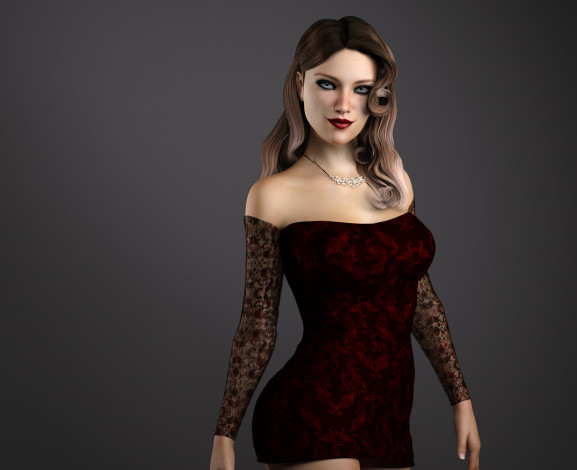 Обои картинки фото 3д графика, люди , people, девушка, фон, взгляд