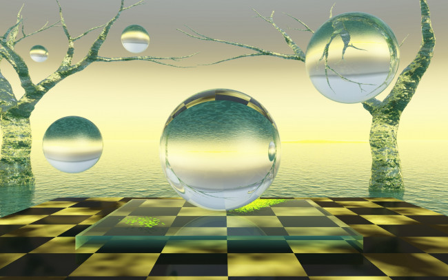 Обои картинки фото 3д графика, шары , balls, фон, шары