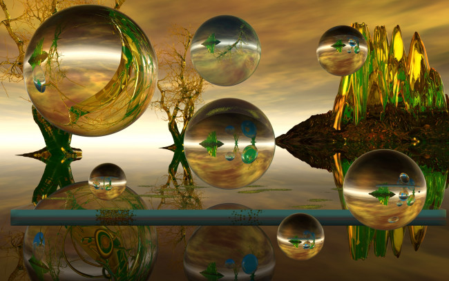 Обои картинки фото 3д графика, шары , balls, фон, шары