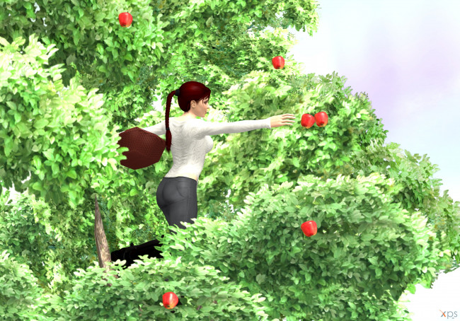 Обои картинки фото 3д графика, люди , people, фон, взгляд, девушка