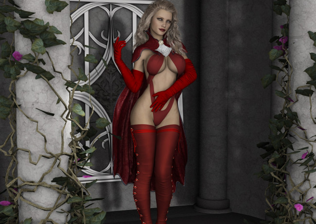 Обои картинки фото 3д графика, люди , people, взгляд, девушка, фон