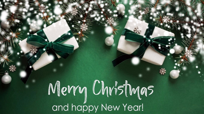 Обои картинки фото праздничные, подарки и коробочки, пожелание, надпись, шарики, ленты, банты, подарки