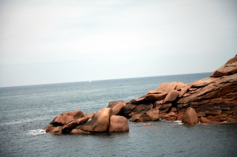 Картинка бретань франция природа побережье