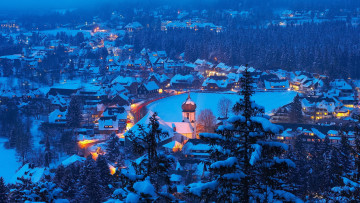 Картинка hinterzarten germany города -+огни+ночного+города