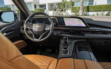 Картинка автомобили спидометры торпедо 2021 cadillac escalade 4k вид изнутри интерьер передняя панель приборная американские