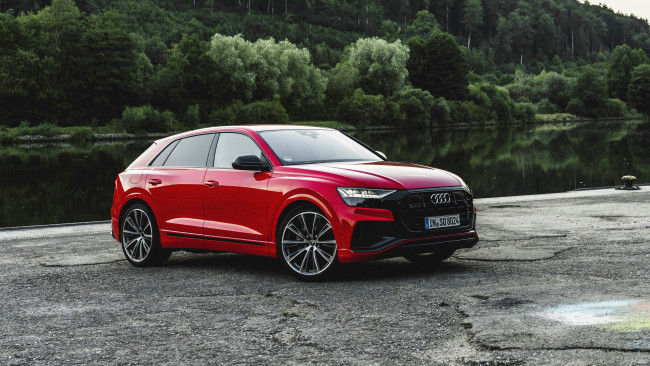 Обои картинки фото 2020 audi sq8 tfsi, автомобили, audi, красный, sq8, tf, si, 2020, новая, модель