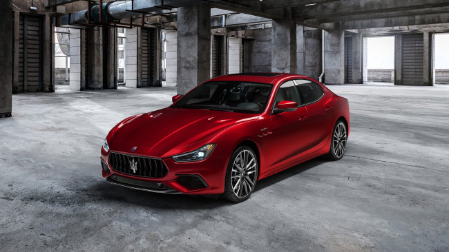 Обои картинки фото 2020 maserati ghibli trofeo, автомобили, maserati, красный, ghibli, trofeo, 2020, мазерати