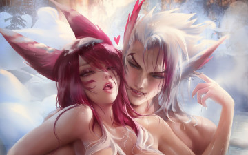 Картинка видео+игры league+of+legends xayah rakan
