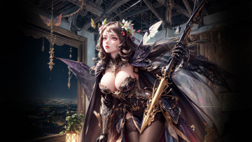 Картинка фэнтези девушки нейросети графика нейроарт ai art нейронные сети рисунки нейро искусство