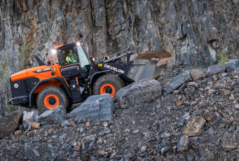 обоя техника, фронтальные погрузчики, develon