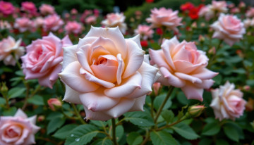 обоя 3д графика, цветы , flowers, нежные, розы