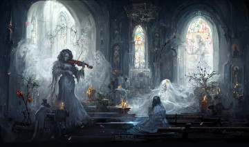 обоя фэнтези, призраки, призрак