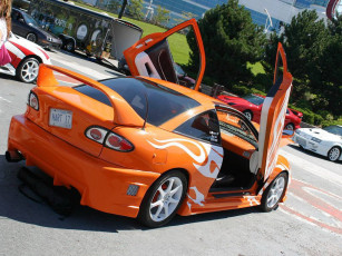 Картинка chevrolet cavaler coupe автомобили выставки уличные фото