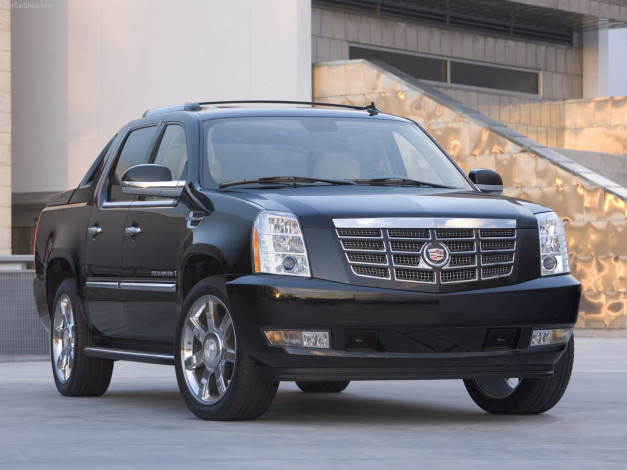 Обои картинки фото cadillac, escalade, ext, 2007, автомобили