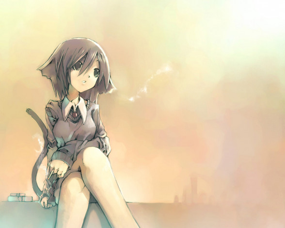 Обои картинки фото аниме, animals