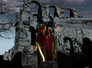 Картинка жрица фэнтези девушки