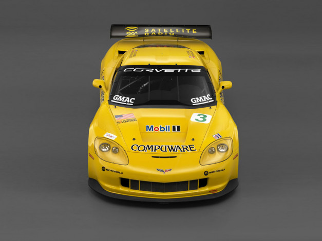 Обои картинки фото chevrolet, corvette, c6r, автомобили