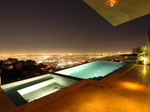 Картинка города огни ночного