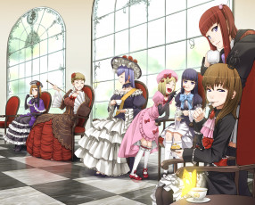 Картинка аниме umineko no naku koro ni персонажи nako