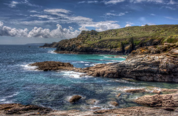 Картинка ко& 769 рнуолл англия природа побережье море