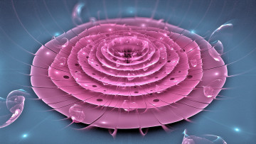 Картинка 3д графика fractal фракталы цвет узор линии изгибы фон