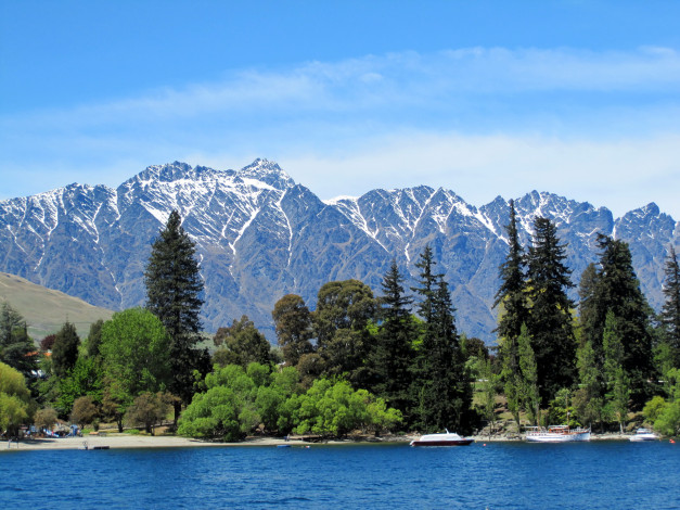 Обои картинки фото new, zealand, природа, реки, озера, лес, река, горы