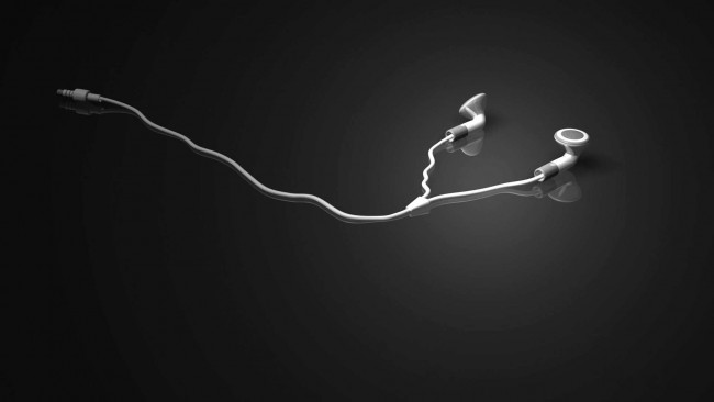 Обои картинки фото наушники, 3д, графика, modeling, моделирование, провод, штекер