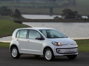 Картинка автомобили volkswagen up white